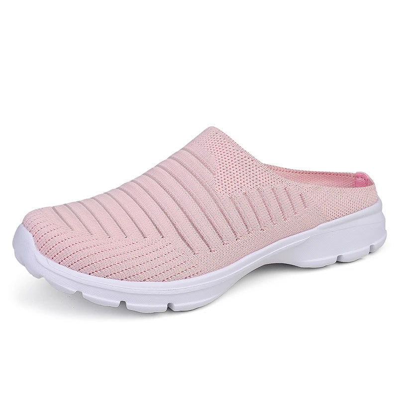 Men Slippers Summer Mesh Breathable Home Indoor Slippers Men Thick Bottom Slides Fashion Couple Walking Shoes Chanclas Hombre