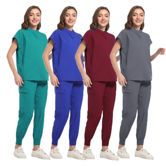 Medical Uniforms Women Scrubs Sets Nurse Nursing Work Clothes Beauty Salon Spa Work Clothes Surgical Suit Lab Hospital Overall