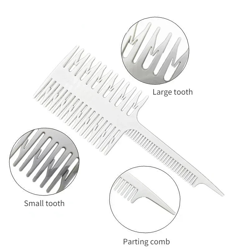 Professional Hair Dyeing Comb Weave Comb Tail Pro-hair Coloring Highlighting Comb Weaving Cutting Hair Brushes for Hairdressing