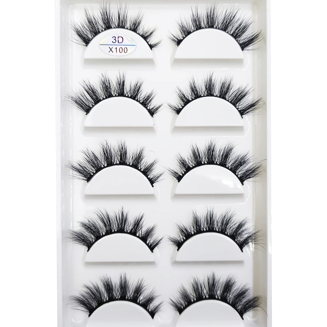 New 5 Pairs Natural 3D False Eyelashes Makeup Mink Eyelash Fake Eye Lashes Faux Cils Make Up Beauty Maquillaje Tools H13 Cat