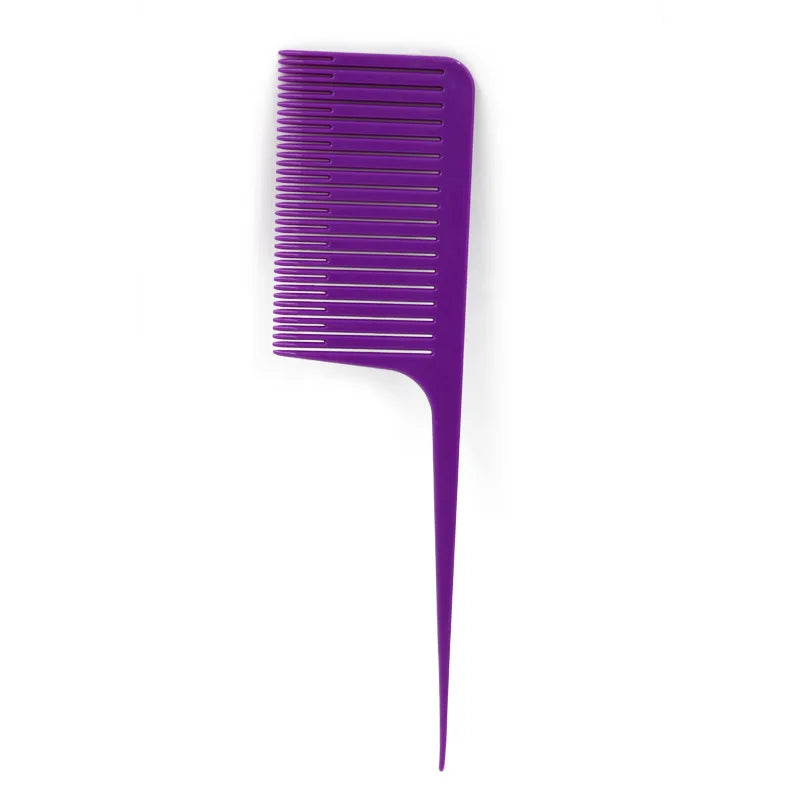 Profession Hair Dyeing Comb Weave Comb Tail Pro-hair Coloring Highlighting Comb Weaving Cutting Hair Brush for Hairdressing