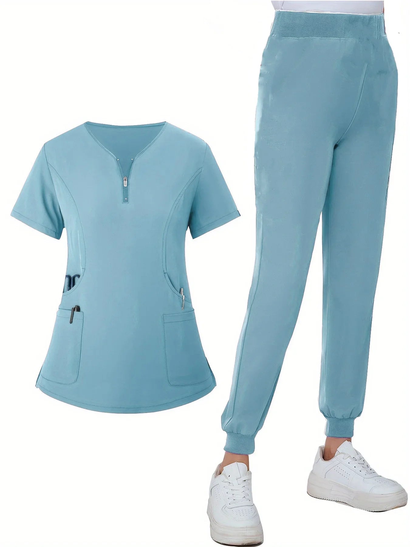 Hot Selling Wholesale Hospital Uniform Thread Medical Scrubs Nurse Soft Short Sleeve Scrub Suit Women Scrubs Uniforms Sets