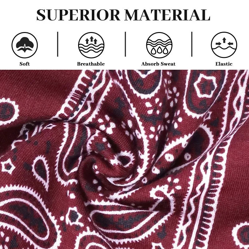 Boho Printed Wide Knotted Elastic Head Band Women Sports Soft Yoga Turban Bandana Head Wraps Bandeau Femme Pour Cheveux