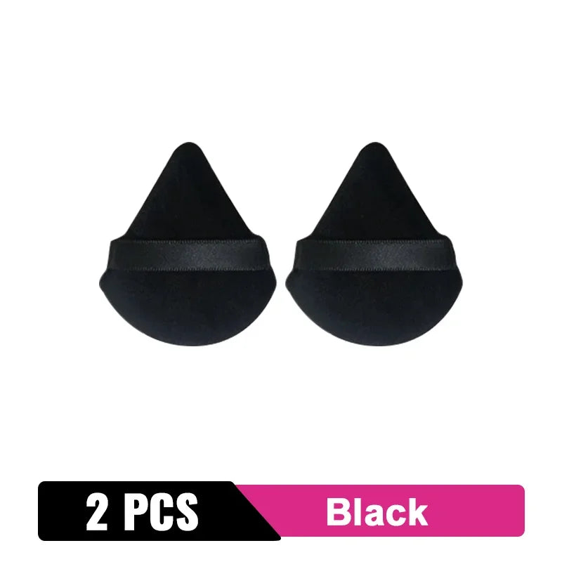 2/6Pcs Triangle Powder Puff Face Makeup Sponge Soft Velvet Cosmetic Puff Blender Beauty Foundation Sponge Make Up Accessories