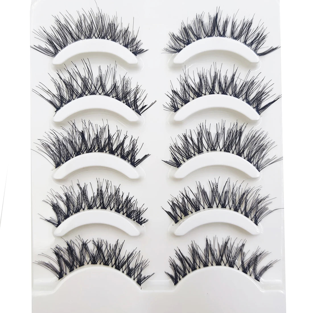 NEW Eyelash 3D Natural Mink False Eyelashes Makeup Fake Eye Lashes Faux Cilios Make Up Beauty Tools 5 Pairs