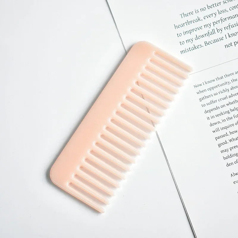 Acetate Hair Combs Wide Large Tooth Pocket Hair Comb Anti-static Hairdressing Tools Massage Hairbrush Colorful Hair Styling Tool