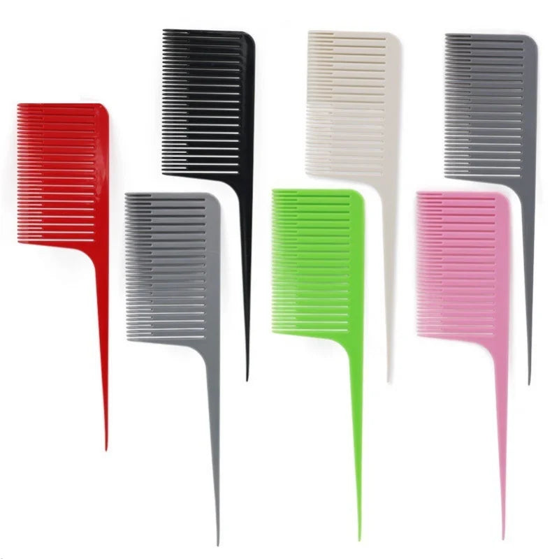 Profession Hair Dyeing Comb Weave Comb Tail Pro-hair Coloring Highlighting Comb Weaving Cutting Hair Brush for Hairdressing