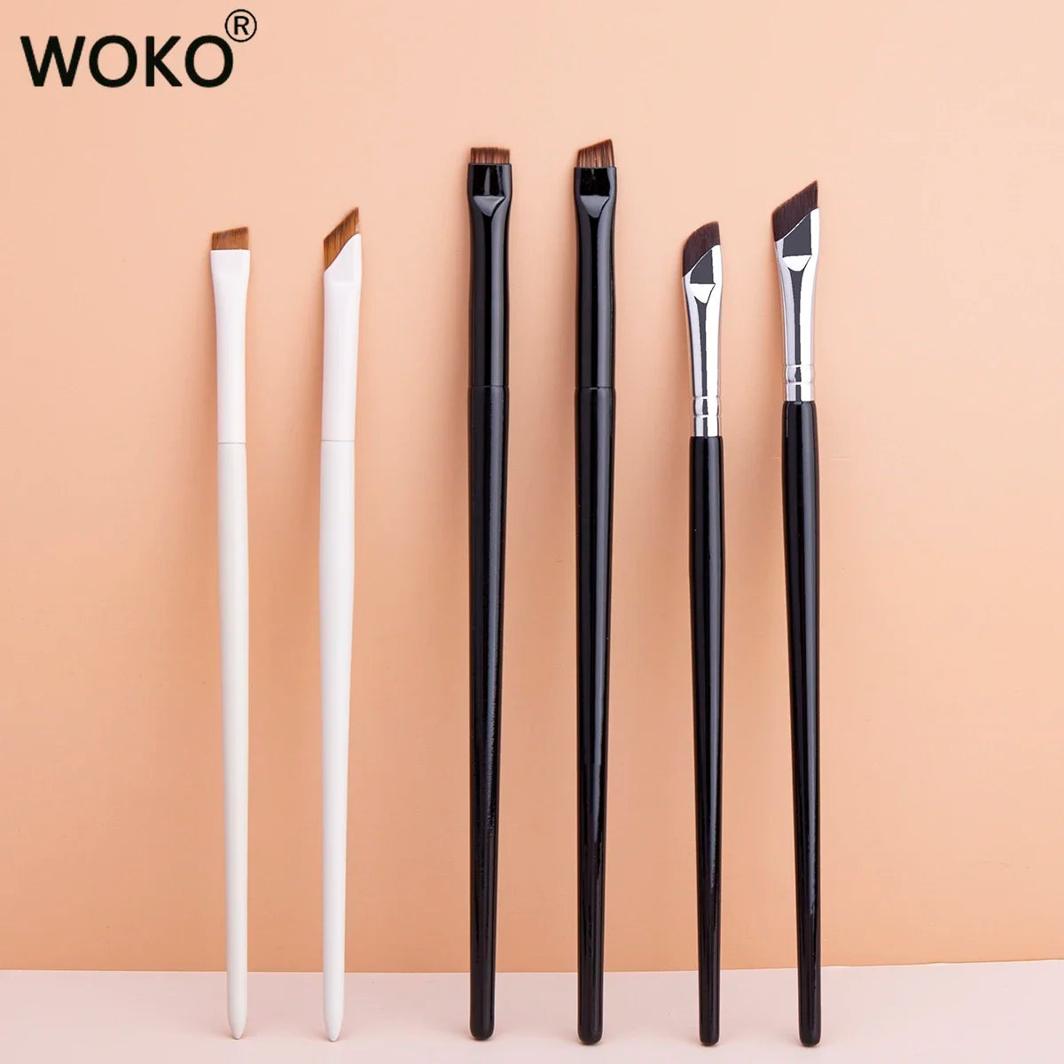 5/6PCS Thin Gel Eyeliner Makeup Brushes Eyeliner Brush Sets Flat Top Eyeliner Concealer Brush Eye Liner Detailed Make Up Tool