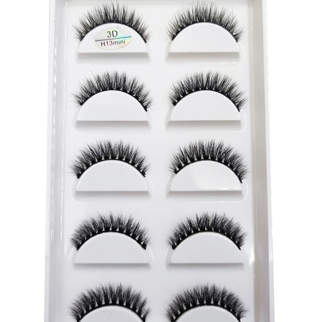 5 Pairs 3D Natural False Eyelashes Makeup Mink Eyelash Fake Eye Lashes Faux Cils Make Up Beauty Maquillaje Tools H13 Mini Cat