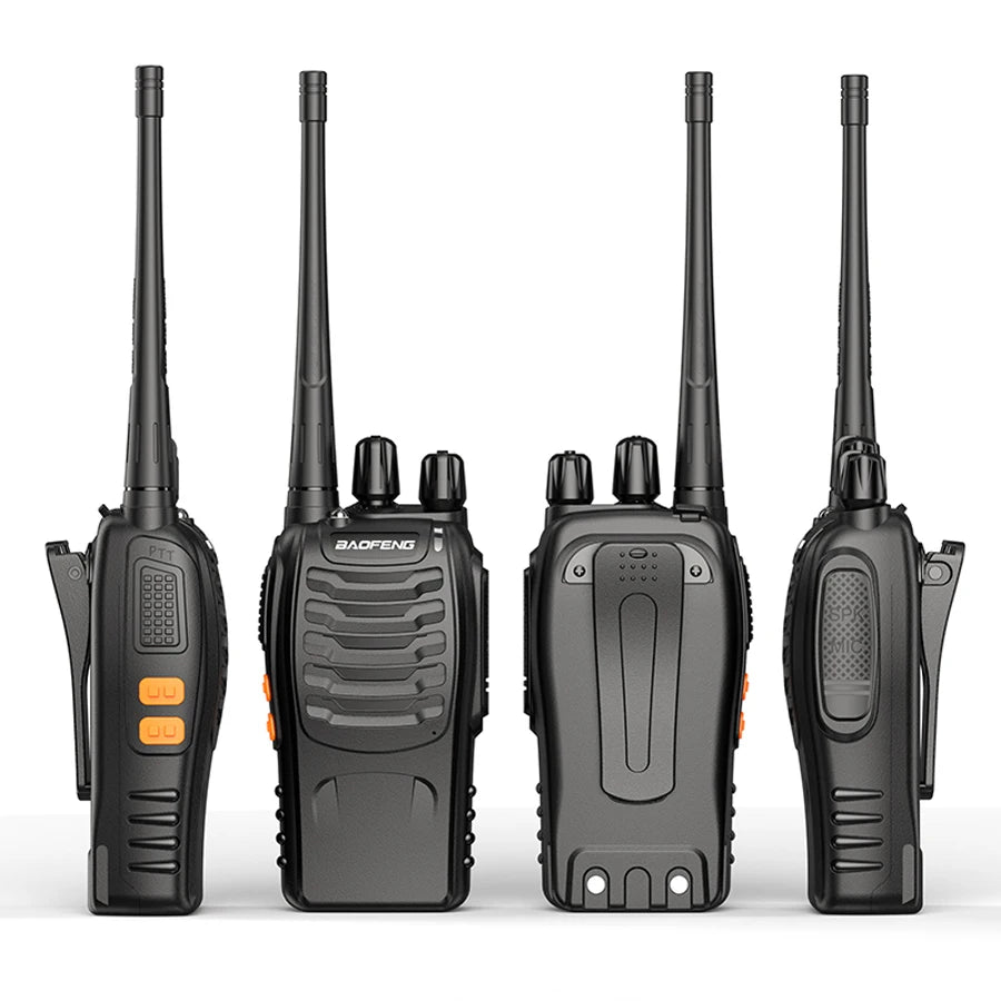 2Pcs/lot Baofeng BF-888S Walkie Talkie Frequency Long Range Portable UHF Ham Two Way Radio Receiver Transmitter Transceiver