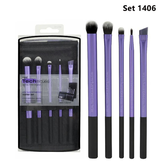 Makeup Brushes Tool Set Cosmetic Powder Eye Shadow Foundation Blush Blending Beauty Make Up Real Techniques Brush Sets