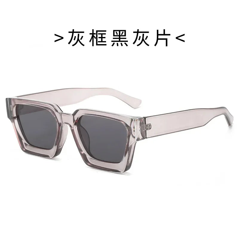 Dropshipping Square Sunglasses Fashion Brand Design Cool Shade Outdoor Luxury Eyewear Personalized Women Men UV400 Gafas De Sol