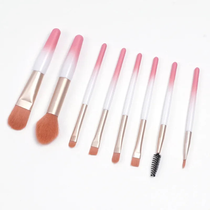 8Pcs Professional Makeup Brushes Set Cosmetic Powder Eye Shadow Foundation Blush Blending Concealer Beauty Make Up Tool Brushes