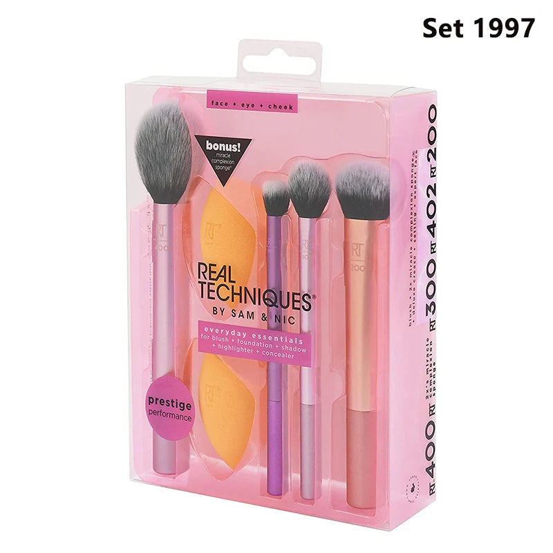 Makeup Brushes Tool Set Cosmetic Powder Eye Shadow Foundation Blush Blending Beauty Make Up Real Techniques Brush Sets