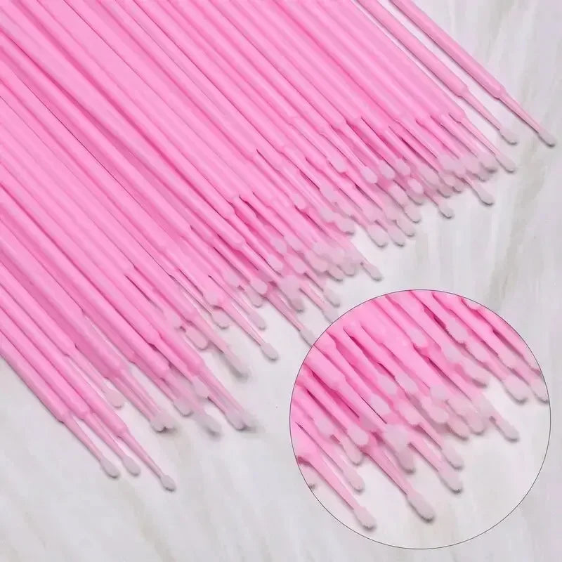 Wholesale Disposable Miniature Mascara Brush for Makeup Cleaning and Compatible Personal Care Pink  Brush for Make up and Clean