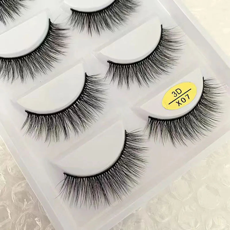 40 Style 5Pairs Natural 3D Mink Eyelashes False Eyelashes Makeup Fake Eye Lashes Faux Cils Make Up Beauty Tools Wholesale 3D-X08