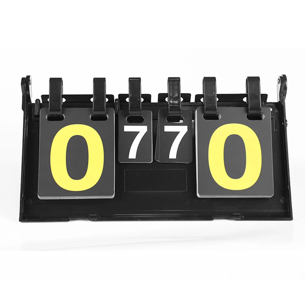 6 Digits Flip Scoreboard Tabletop Score Flipper Football Flip Score Keeper Triangular Base Design Hot Sale For Basketball Ping P