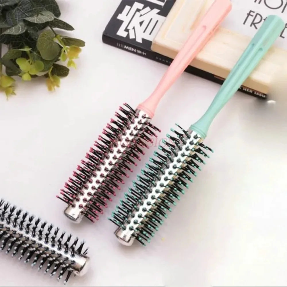 Round Roller Comb Hair Combs Volume Hairbrush Curling Special Pear Flower Buckle Shape Straight Massage Hairdressing заколки