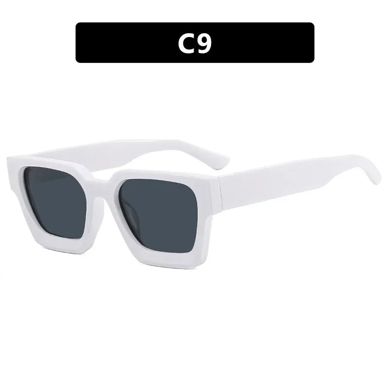 Dropshipping Square Sunglasses Fashion Brand Design Cool Shade Outdoor Luxury Eyewear Personalized Women Men UV400 Gafas De Sol