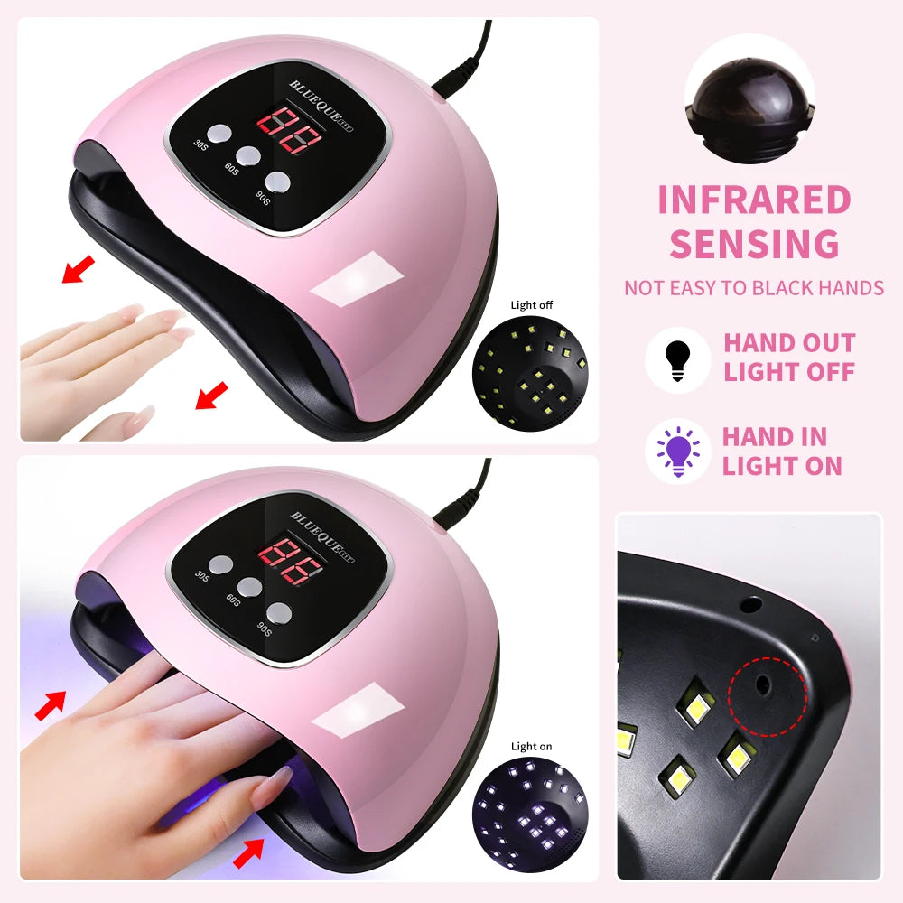 LIMEGIRL Nail UV Dryer Machine Professional 24 LED UV Manicure Lamp Home Use Nail Lamp For Drying Polish Varnish With USB Cable