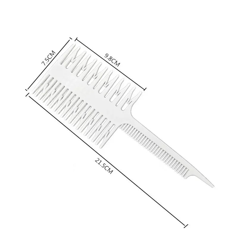 Professional Hair Dyeing Comb Weave Comb Tail Pro-hair Coloring Highlighting Comb Weaving Cutting Hair Brushes for Hairdressing