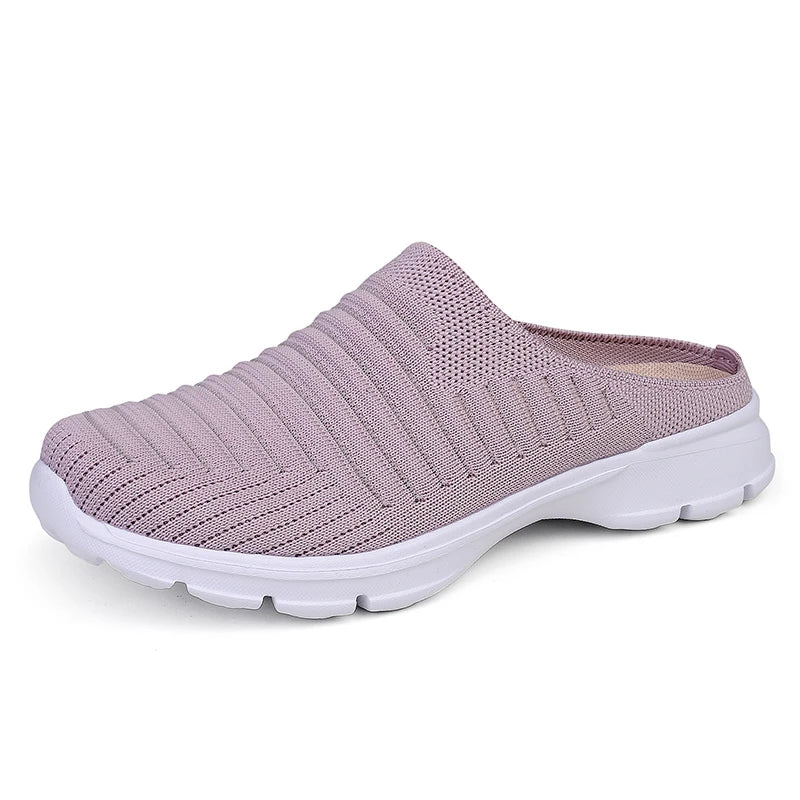 Men Slippers Summer Mesh Breathable Home Indoor Slippers Men Thick Bottom Slides Fashion Couple Walking Shoes Chanclas Hombre