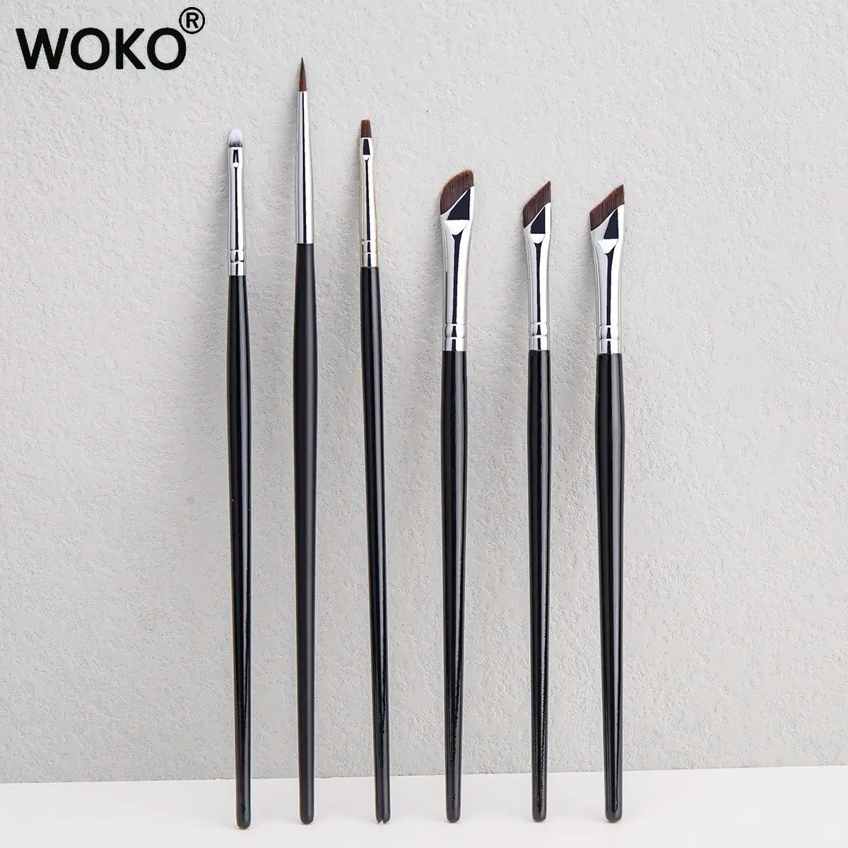 5/6PCS Thin Gel Eyeliner Makeup Brushes Eyeliner Brush Sets Flat Top Eyeliner Concealer Brush Eye Liner Detailed Make Up Tool