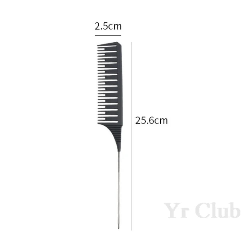 5Pcs/Set Hairbrush Highlight Dyeing Comb Hairstylist Dye  Hair Pointed Combs Hair Salon Hairdressing Brush Styling Tools Y0606