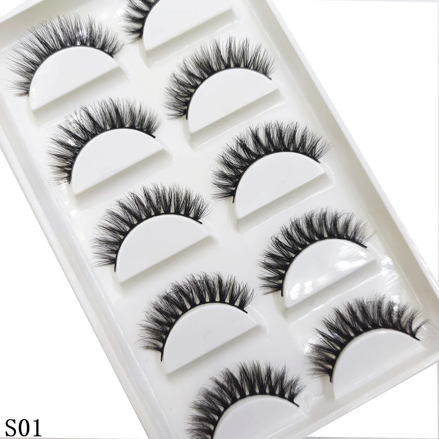 NEW Eyelash 3D Natural Mink False Eyelashes Makeup Fake Eye Lashes Faux Cilios Make Up Beauty Tools 5 Pairs