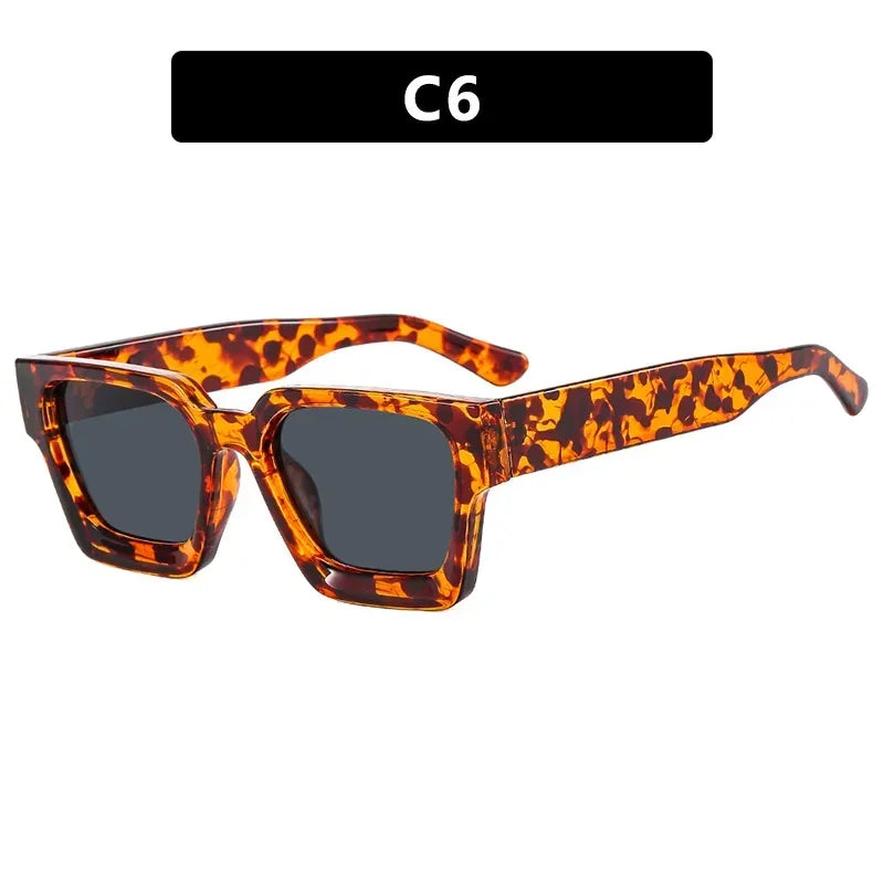 Dropshipping Square Sunglasses Fashion Brand Design Cool Shade Outdoor Luxury Eyewear Personalized Women Men UV400 Gafas De Sol