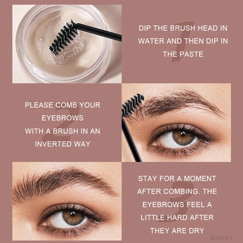 Multi-function Eyebrow Brush With Wild Eyebrows Cream Concealer Square Eye Brow Make Up Brushes For Women Eyebrow Shaping Gel