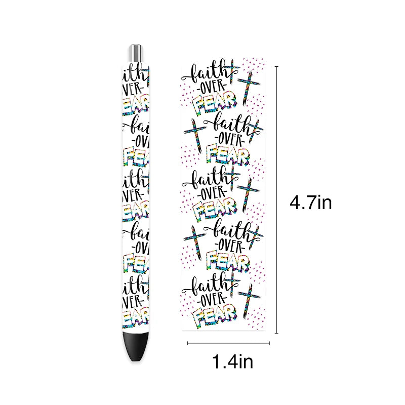 Factory Wholesale UV DTF Transfer Label Packaging Pen Wrap Sticker Customize Waterproof UV DTF Wrap