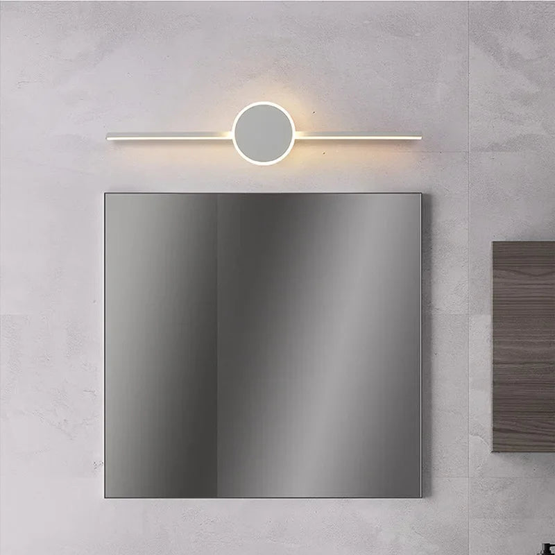 Modern Bathroom Wall Lamp Black White Aluminum LED Strip Bathroom Mirror Lamp Bathroom Bath Lamp Mirror LED Light Make Up Light