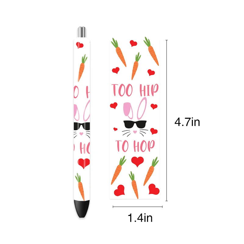 Factory Wholesale UV DTF Transfer Label Packaging Pen Wrap Sticker Customize Waterproof UV DTF Wrap