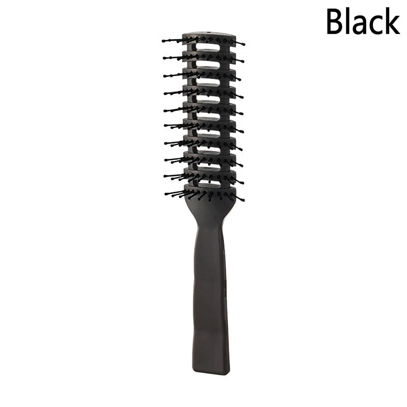 Hollow Hair Scalp Massage Comb Hair Brush Anti-static Wet Dry Curly Detangler Hairbrush Nylon Salon Hair Styling Tools