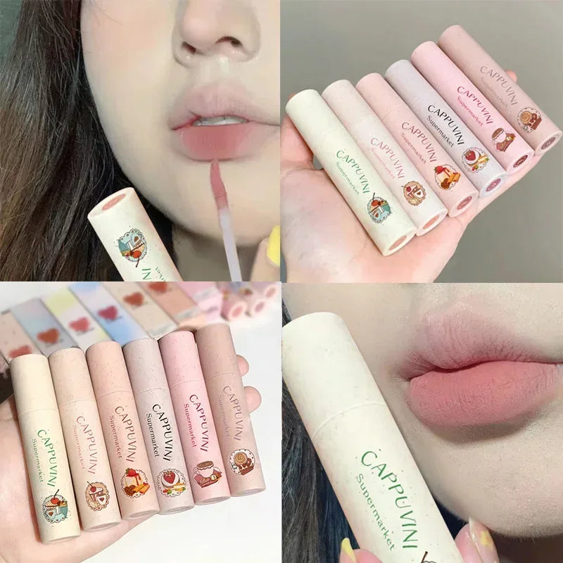 Matte Lip Mud Lip Liner Pencil Gift Box Makeup Set Lip Glaze Cream Waterproof Lips Lipstick Pen Lasting Korea Make Up Cosmetics