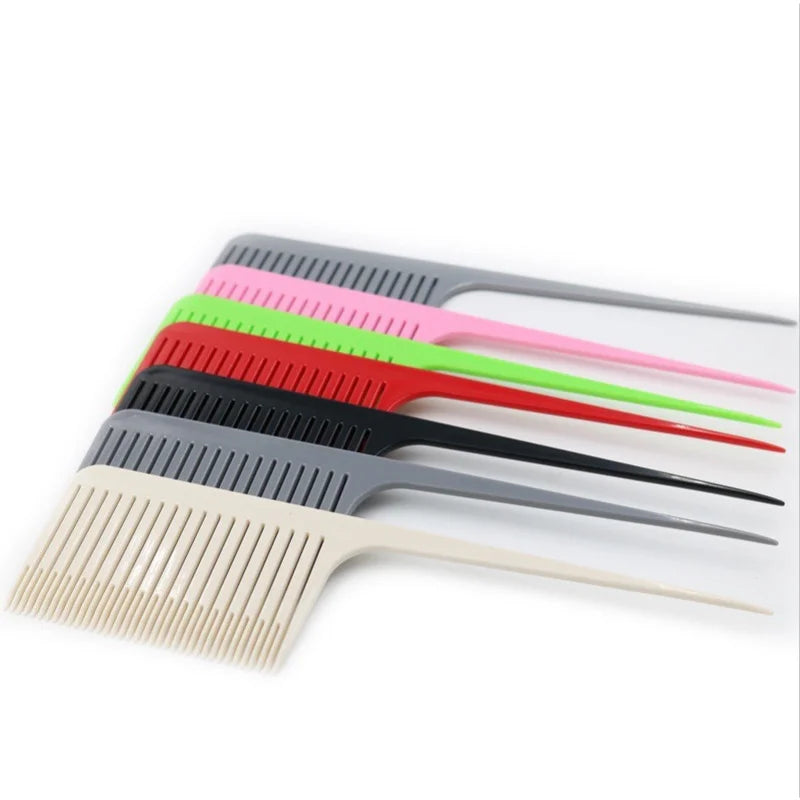 Profession Hair Dyeing Comb Weave Comb Tail Pro-hair Coloring Highlighting Comb Weaving Cutting Hair Brush for Hairdressing