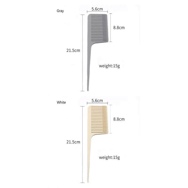 Profession Hair Dyeing Comb Weave Comb Tail Pro-hair Coloring Highlighting Comb Weaving Cutting Hair Brush for Hairdressing