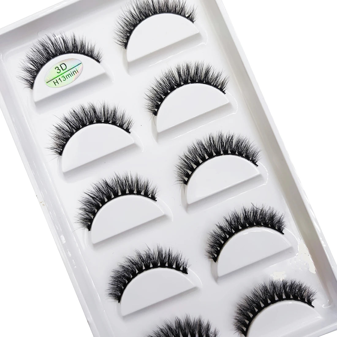 5 Pairs 3D Natural False Eyelashes Makeup Mink Eyelash Fake Eye Lashes Faux Cils Make Up Beauty Maquillaje Tools H13 Mini Cat