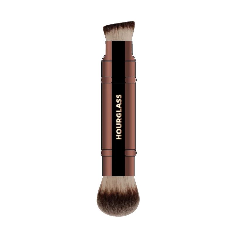 HOURGLASS 4/2 head multifunction hidden makeup brush, for powder foundation concealer eye shadow，good for travel and gift