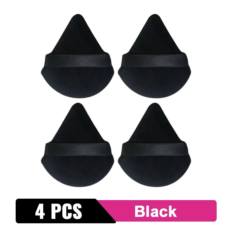 2/6Pcs Triangle Powder Puff Face Makeup Sponge Soft Velvet Cosmetic Puff Blender Beauty Foundation Sponge Make Up Accessories